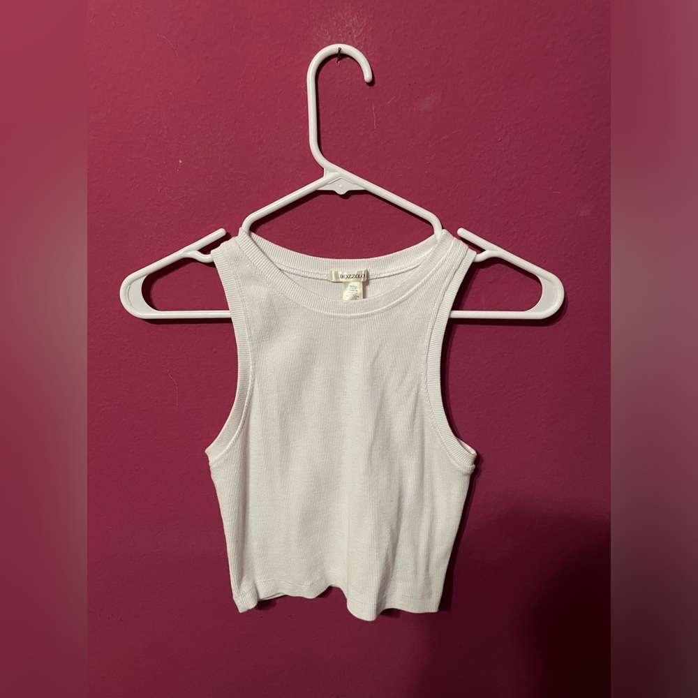 Bozzolo White Racerback Top